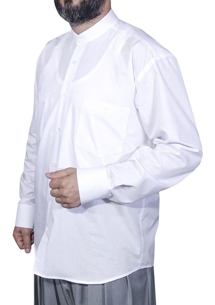 Hakim Yaka Gömlek Beyaz fiyatları