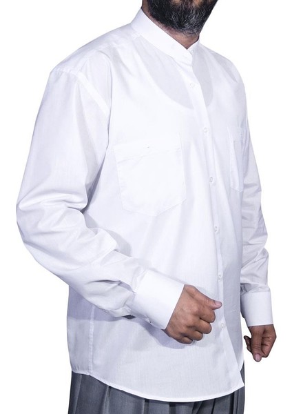 Hakim Yaka Gömlek Beyaz modelleri