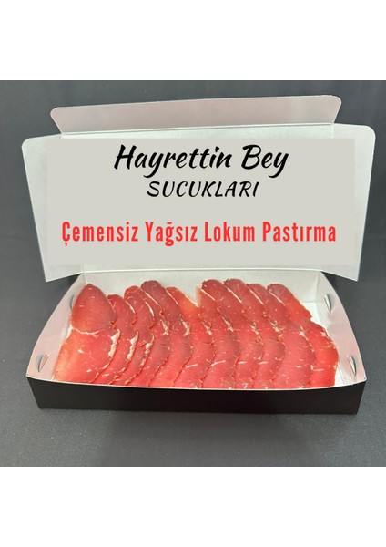 Özel Yağsız Çemensiz Lokum Pastırma 500 gr