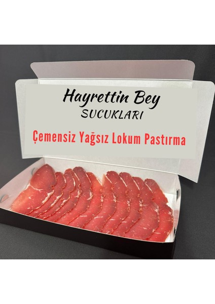 Özel Yağsız Çemensiz Lokum Pastırma 500 gr