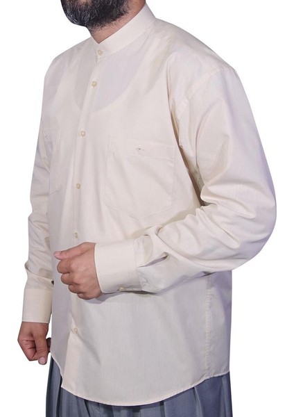 Hakim Yaka Gömlek Krem