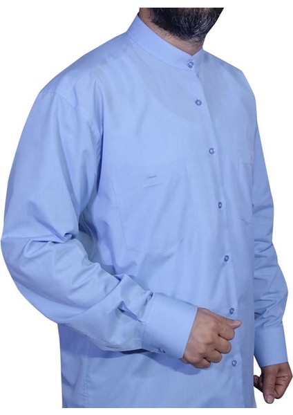 Hakim Yaka Gömlek Mavi modelleri