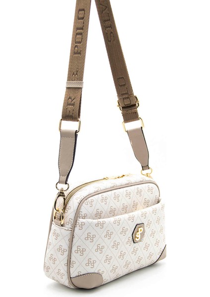 Kadın Çapraz Çanta 1094-42918 Silver Polo Çapraz Bayan Çantası M178 Bej-Mat Kum fiyatları