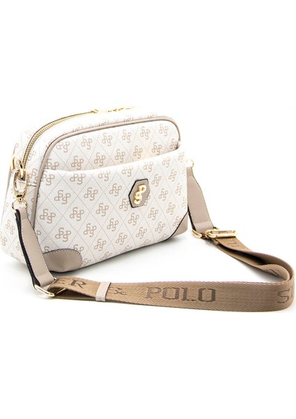 Kadın Çapraz Çanta 1094-42918 Silver Polo Çapraz Bayan Çantası M178 Bej-Mat Kum indirimleri