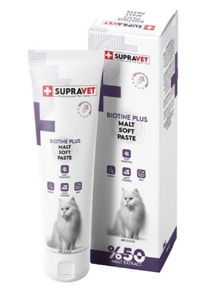Biotin Plus Kediler Için Tüy Sağlığı Güçlendirici Malt Paste 100 gr