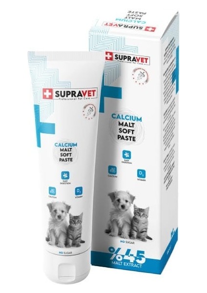 Calcium Kedi ve Köpekler Için Kalsiyum Malt Paste 100 gr