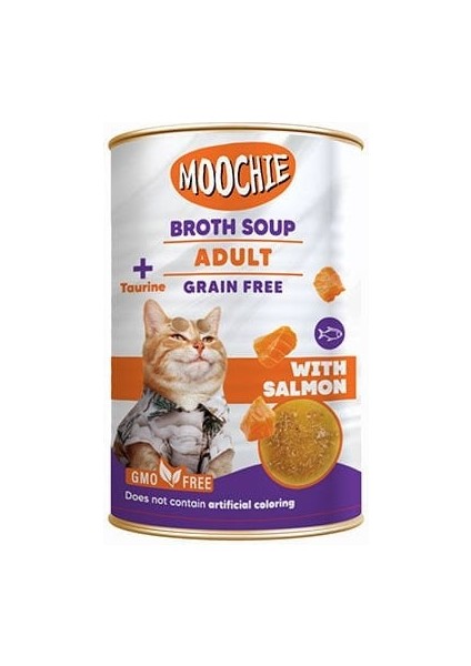 Et Suyu Içerisinde Somon Balıklı Çorba Yetişkin Kedi Ödülü 135 ml