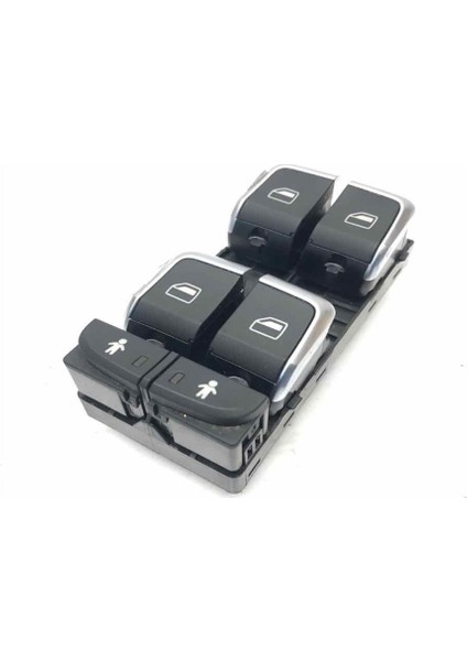 Audi Q3 2011-2018 Ön Sol Cam Açma Kapama Düğmesi Krom 4G0959851