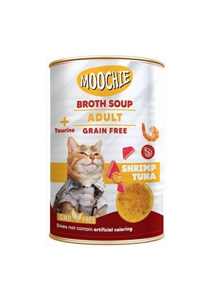 Et Suyu Içerisinde Karidesli ve Ton Balıklı Çorba Yetişkin Kedi Ödülü 135 ml