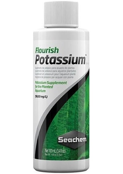 Flourish Potassium Akvaryum Bitkileri Için Potasyum TAKVIYESI 100 ml