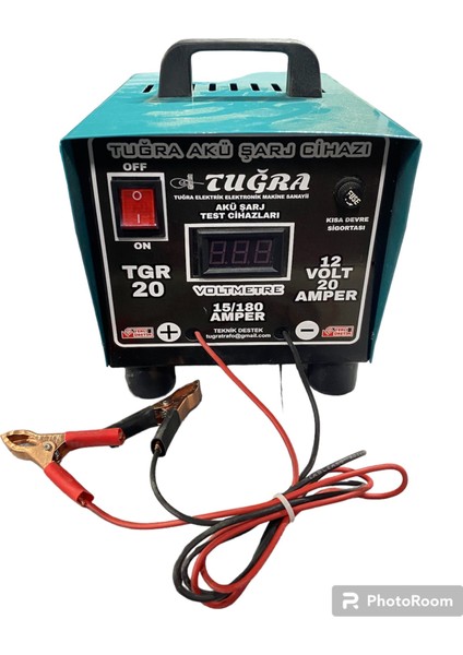12VOLT 20AMPER Dijital Akü Şarj Cihazı
