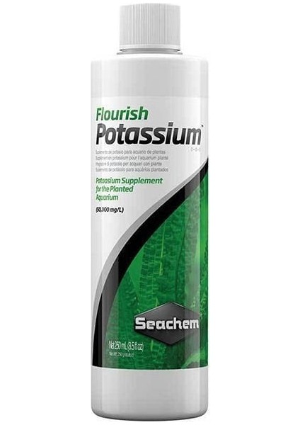 Flourish Potassium Akvaryum Bitkileri Için Potasyum TAKVIYESI 250 ml