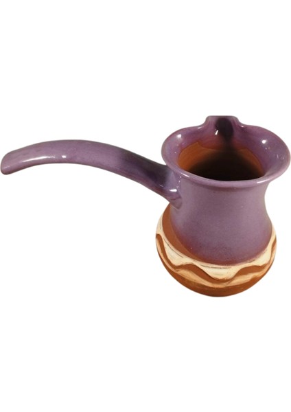 Mor Naturel Kırmızı Toprak Cezve