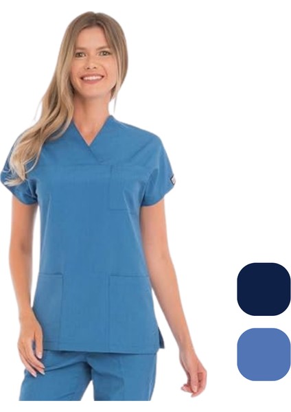 Doktor Hemşire Ameliyat Hastane Cerrahi Likralı Unisex Forma Takım