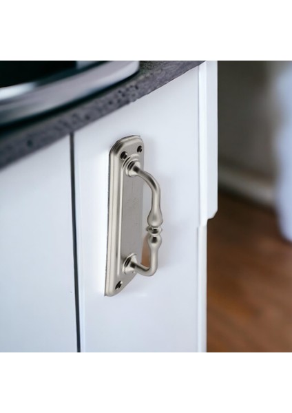 Çekme Kolu Kapı Tutma Kulbusaclı El Tutamagı 14,5 cm Krom Metal Kulp Kapı Tutamağı