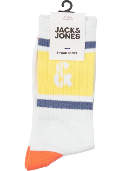 Jacretro Logo Tennıs SOCK12250746 Sarı