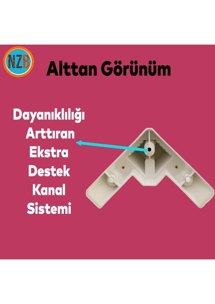 Mobilya Kanepe Çekyat Sehpa Tv Ünitesi Koltuk Ayağı Baza Ayak 12 cm Beyaz Altın modelleri