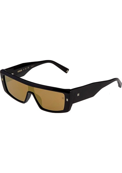 Hm 1589 C4 125 Aynalı Unisex Dikdörtgen Siyah Kemik Güneş Gözlüğü fiyatları