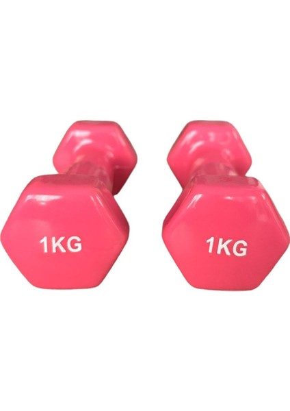 Ckspor 1 kg x 2 Adet Köşeli Vinly Dambıl Seti Kaymaz Özel Kaplama Ithal Ergonomik Dambıl indirimleri