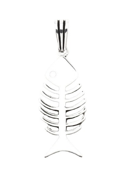 Gümüş 925 Ayar Balık Kolye Ucu