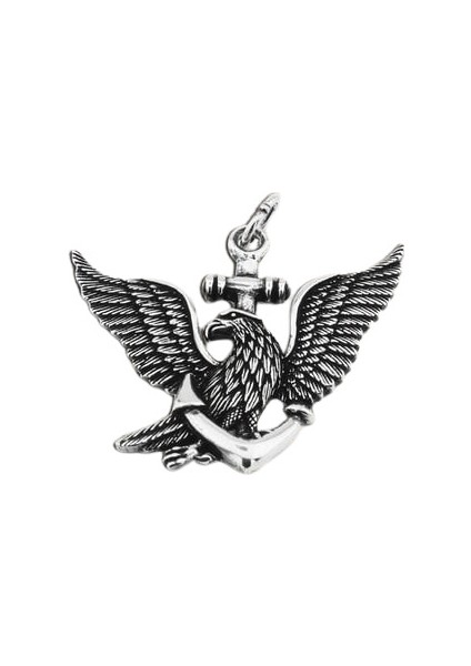 Gümüş 925 Ayar Kartal Kolye Ucu