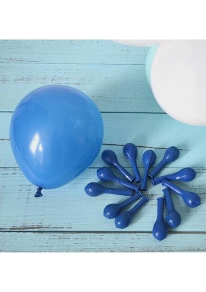 100 Lü Balon Pastel Lacivert 6 Inc
