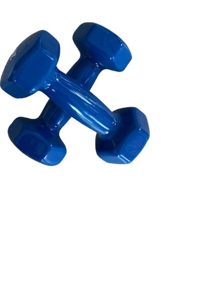 Ckspor 2 kg x 2 Adet Köşeli Vinly Dambıl Seti Kaymaz Özel Kaplama Ithal Ergonomik Dambıl
