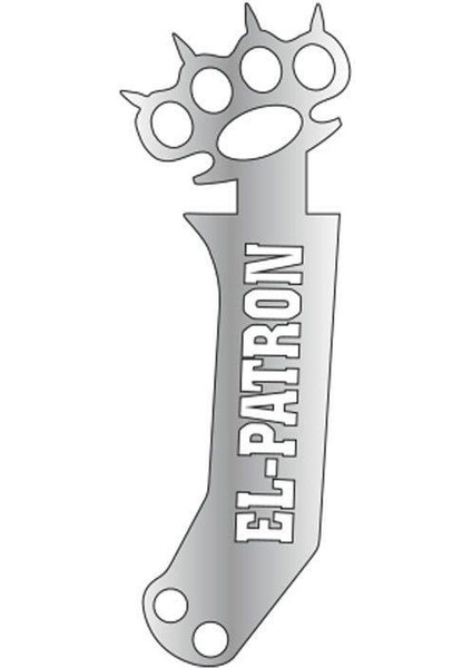 Motosiklet Modifiye Çeki Demiri El Patron Nikel