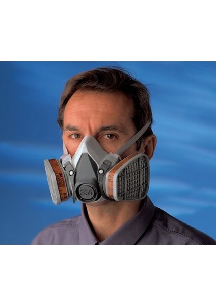 6200 Yarım Yüz Maske + 3m 6057 Filtre Kombine Set