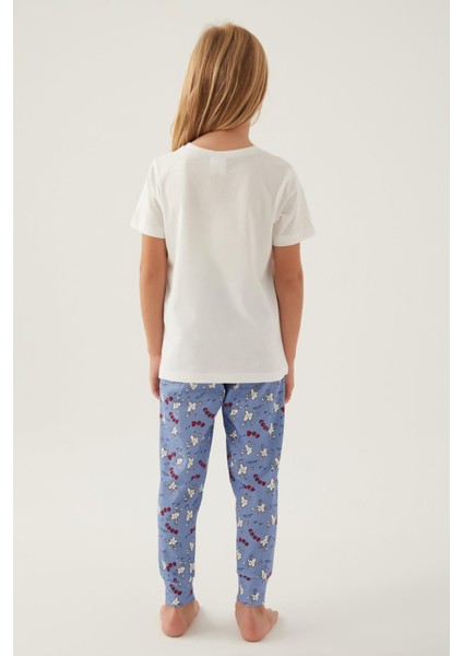 Aile Pijama Takımı, Popcorn Baskılı, %100 Pamuk, (Ayrı Ayrı Fiyatlandırılır)