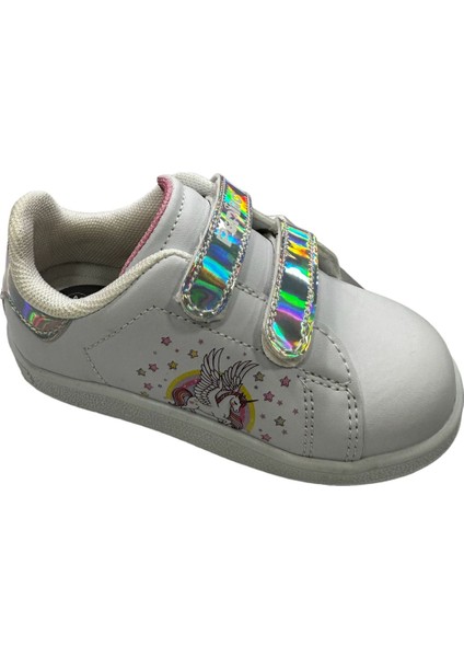 BY23-206 Kız Sneaker Ayakkabı Beyaz