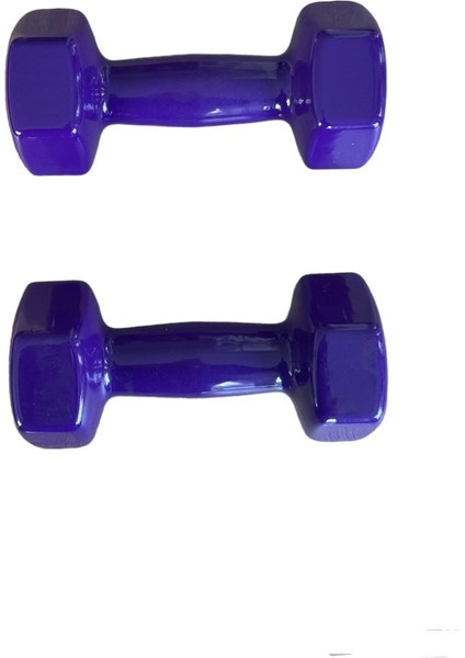 Ckspor 4 kg x 2 Adet Köşeli Vinly Dambıl Seti Kaymaz Özel Kaplama Ithal Ergonomik Dambıl