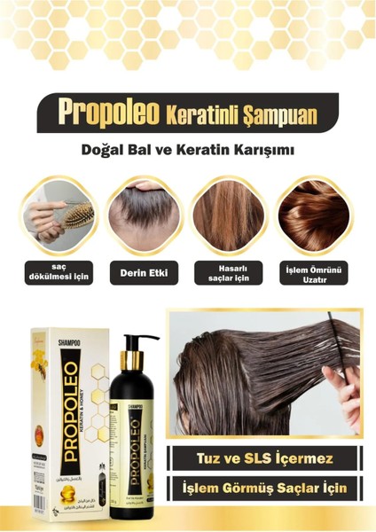 Propoleo: Keratin Şampuanı - Tuz ve Sls Içermez 250G