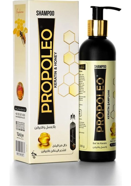 Propoleo: Keratin Şampuanı - Tuz ve Sls Içermez 250G