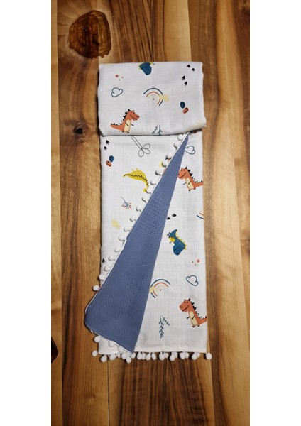 Müslin Pike Battaniye Pamuk 100X80 Ölçülerinde Bebek Battaniyesi