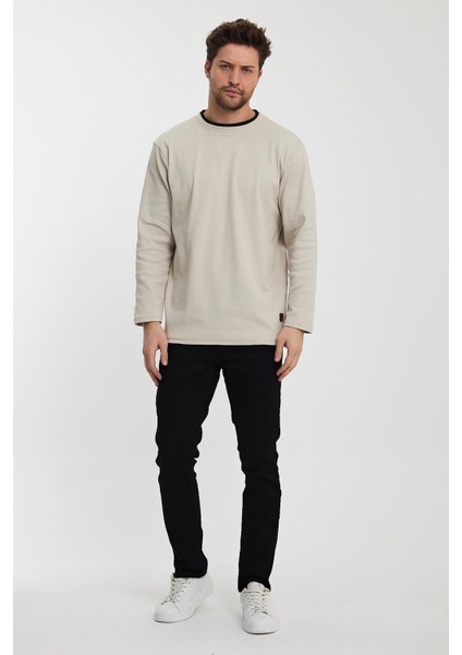 Alexander Gardi Alexandergardı Bisiklet Yaka Garnili Sweatshirt (E22-72300)