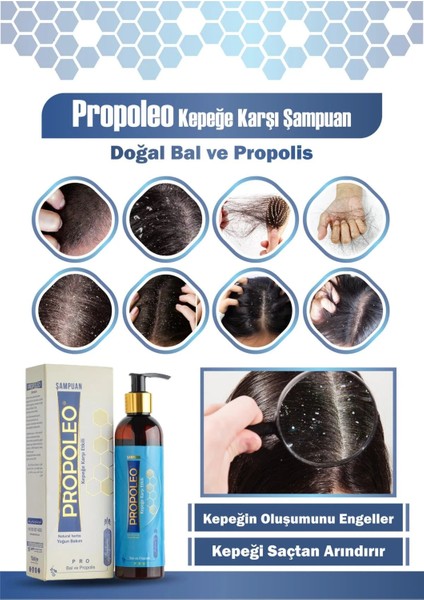 Propoleo Şampuan, Ba ve Propolis Içeren Doğal Şampuna, Kepeğe Karşı Etkili