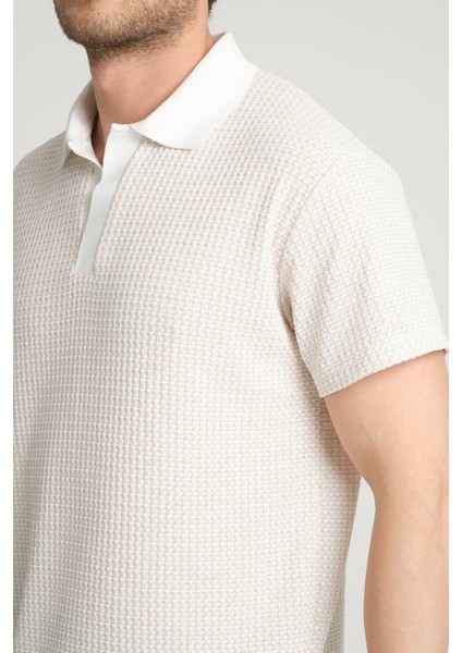 Waffle Desenli Polo Yaka T-Shirt (E24-PLTS00) modelleri