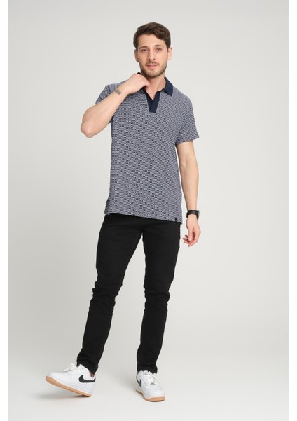 Waffle Desenli Polo Yaka T-Shirt (E24-PLTS00) fırsatları