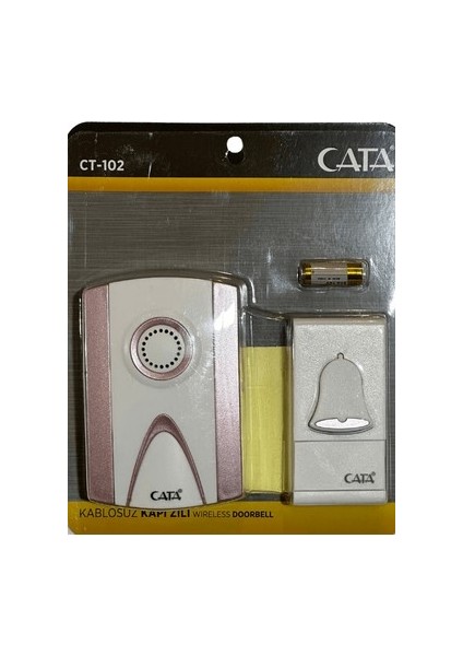 Uzaktan Kumandalı Pembe-Beyaz Zil CT-102