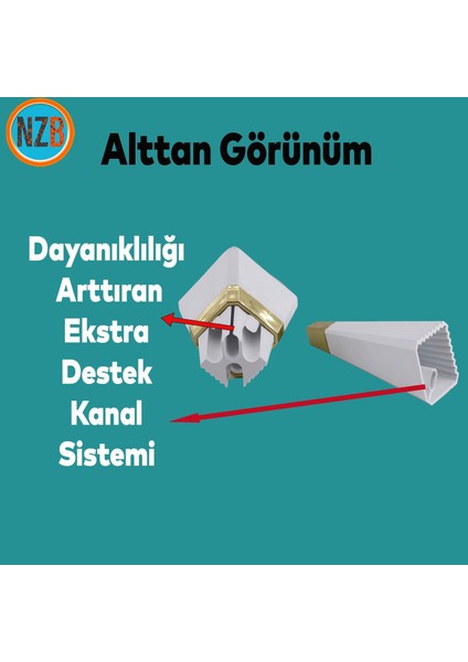 Mobilya Kanepe Çekyat Sehpa Tv Ünitesi Koltuk Ayağı Baza Ayak 15 cm Beyaz Altın indirimleri