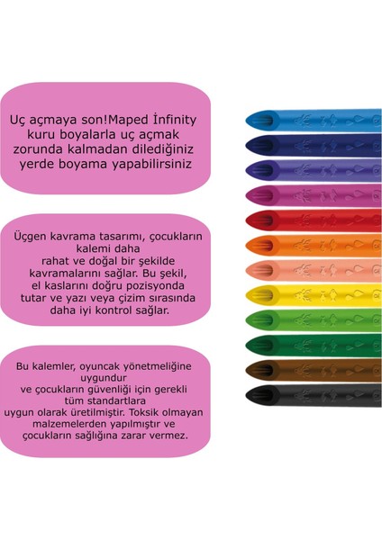 Color Peps Infinity Kuru Boya 12'li 86160001