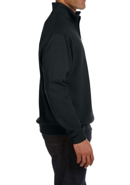 Erkek Dik Yaka Silver Yarım Fermuarlı Sweatshirt modelleri