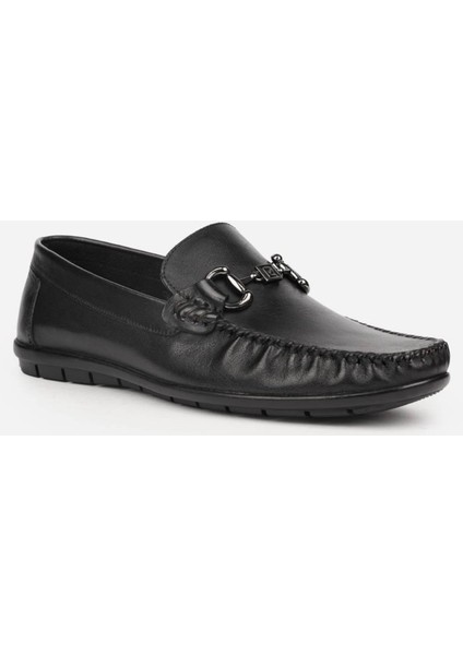 Pierre Cardin 90146 Siyah Erkek Loafer Günlük Deri Ayakkabı