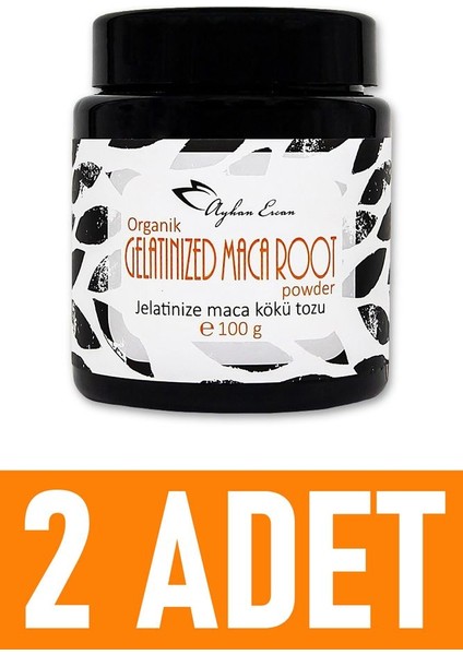 Ayhan Ercan Organik Jelatinize Maca Kökü Tozu Lepidyum Maca Root 100 gr (2 Adet)