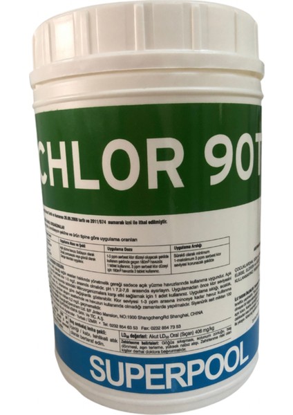 Tablet Klor 90 gr 1 kg