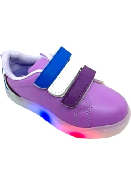 Kız Kids Sneaker Esnek Rahat Kalıp Çocuk Spor Ayakkabı Tam Kalıp Ortopedik Günlük Ayakkabı Mor fiyatları