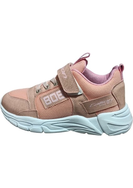 Kids Sneaker Esnek Rahat Kalıp Kız Çocuk Spor Ayakkabı Tam Kalıp Günlük Ayakkabı Pudra