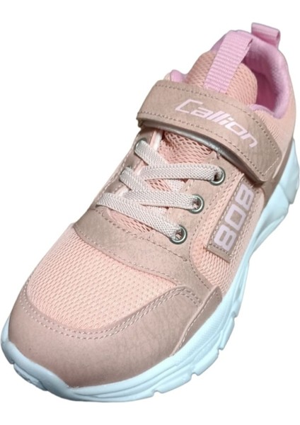 Kids Sneaker Esnek Rahat Kalıp Kız Çocuk Spor Ayakkabı Tam Kalıp Günlük Ayakkabı Pudra