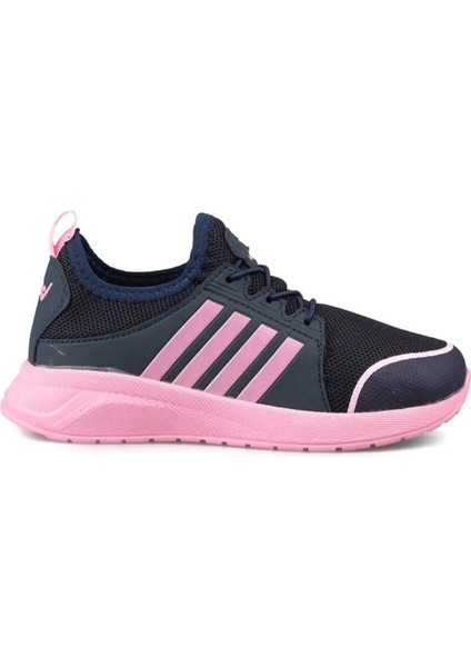 Kids Sneaker Bağcıksız Aqua Ultra Hafif Ortopedik Unisex Spor Ayakkabı Lacivert Pembe